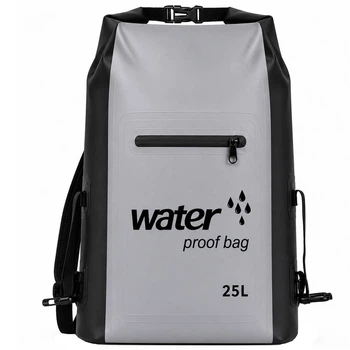 Герморюкзак водонепроницаемый 25 литров SP-Sport Water Proof Bag 7563 размер 58x15x43см Grey