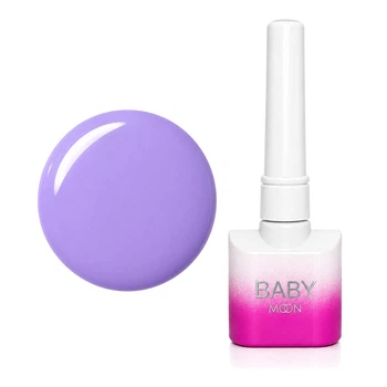 Гель-лак для нігтів Baby Moon 8 мл No 078 Бузковий кристал