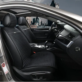 Накидки на сидіння авто з алькантари Elegant NAPOLI передні чорні