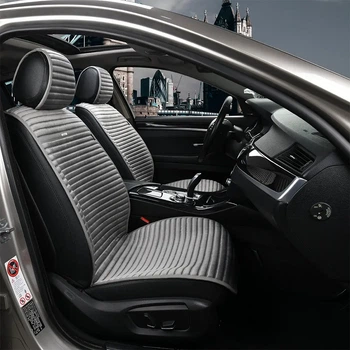 Накидки на сидіння авто з алькантари Elegant NAPOLI передні сірі
