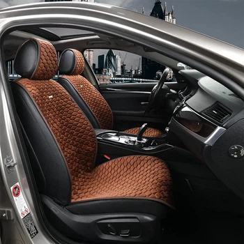 Накидки на сидіння авто з алькантари Elegant PALERMO передні коричневі