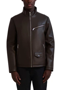 Мужская куртка Karl Lagerfeld Paris из искусственной кожи 1159864980 (Коричневый XXL)