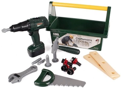 Zestaw majsterkowicza Lean toys na baterie 14 elementów (25174) (5905991062424)