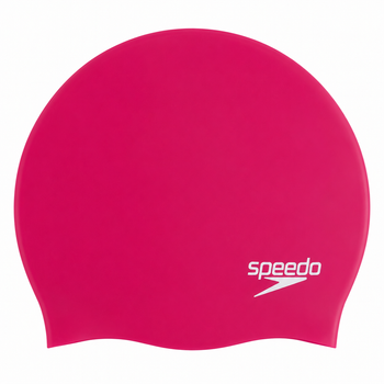 Шапочка для плавания Speedo Moulded Cap, взрослая, силиконовая, розовая, универсальный размер OSFM (8-70984B495)
