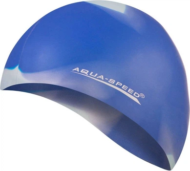 Шапочка для плавания AQUA SPEED Bunt, силиконовая, разноцветная, универсальный размер OSFM (113-92)