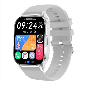 Смарт-годинник LEMFO HK21 Silver AMOLED екран.