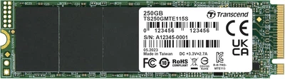 Transcend Накопичувач SSD Transcend M.2 250GB PCIe 3.0 MTE115S
