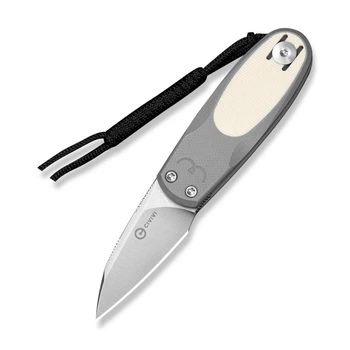 Нож складной карманный Civivi Purr серый айвори 4.65 см Nitro-V G10