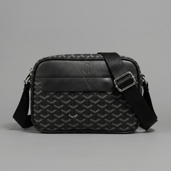 Сумка Goyard через плечо, мужской спортивный мессенджер, барсетка Гаярд, черная летняя Гоярд