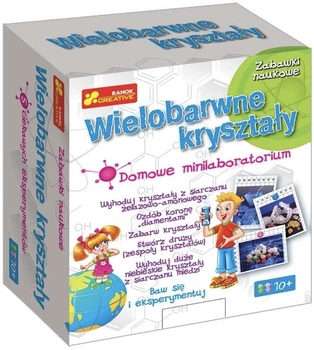 Zestaw naukowy Ranok-Creative Domowe laboratorium Wielokolorowe kryształy dziecięcy zestaw chemiczny do hodowli kryształów 5 eksperymentów (4823076109264)