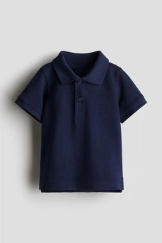 Дитяча футболка поло H&M із коротким рукавом, Синя 98см