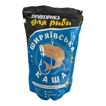 Прикормка для рыбы ШИРЯЕВСКАЯ КАША 1кг Чеснок