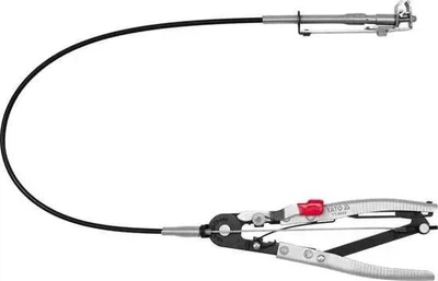 Щипцы для стягивающих хомутов YATO YT-0653, 210 мм + гибкий удлинитель 513 мм