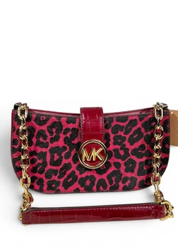 Сумка Michael Kors Carmen Shoulder (35f2gnmc1h), Малиновий