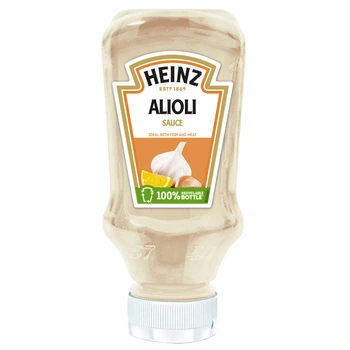 Соус барбекю міні Heinz Alioli Sauce Хейнз Айолі До мяса та салатів Насичений майонез з часником та лимоном 265мл