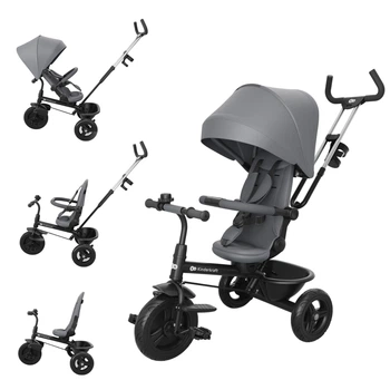 Триколісний велосипед Kinderkraft Aston 2 Plus Grey (KRASTO02GRYPL00)