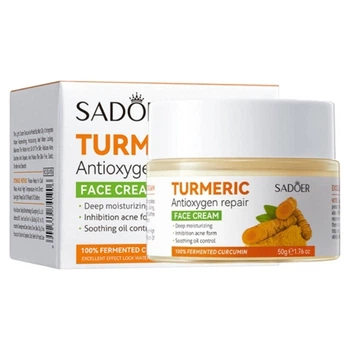 Відновлюючий крем для обличчя з екстрактом куркуми Sadoer Turmeric Anti Oxygen Repair Face Cream, 50 мл