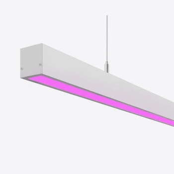 Подвесной светодиодный фито-светильник X-LED 50 Вт серый (980x42x43)