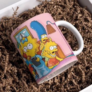 Чашка глянцевая мультфильм The Simpsons Симпсоны 330 мл (СП00157)