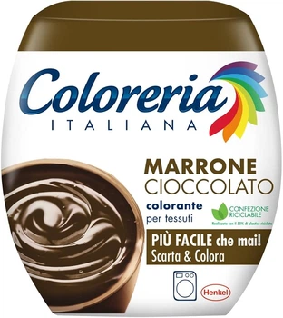 Краска для одежды и текстиля COLORERIA ITALIANA Marrone Cioccolato шоколадно-коричневый 350г
