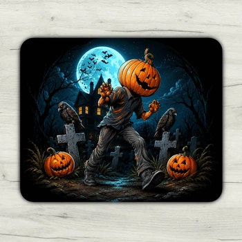 Килимок для миші Halloween ігровий та офісний 22х18 нековзка гумова основа, точна поверхня для оптичної та лазерної мишки, зносостійкий, для роботи, ігор і навчання (51935)