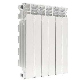 Алюминиевый радиатор Nova Florida Extrathermserir Super B4 500/100 боковое подключение, белый (6 секции в сборе) (V68903406)