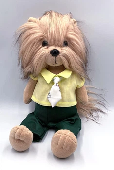 Костюм з краваткою для м'якої іграшки Orange Lucky Doggy хлопчик