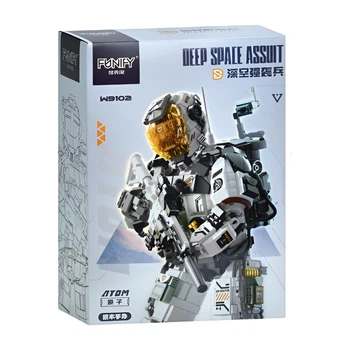 Дитячий конструктор робот Atom Deep Space Assuit 34 х 18 х 12 см білий (W9102-03)