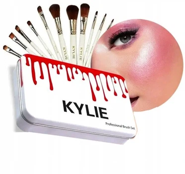 Кисти для макияжа Kylie Professional Brush Set 12 шт. синтетические, для глаз и лица