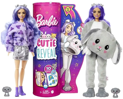 Кукла Barbie Cutie Reveal в костюме собачки с 10 сюрпризами для игры HE0840