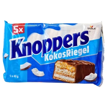 Вафельні батончики Storck Knoppers KokosRiegel 5*40 г