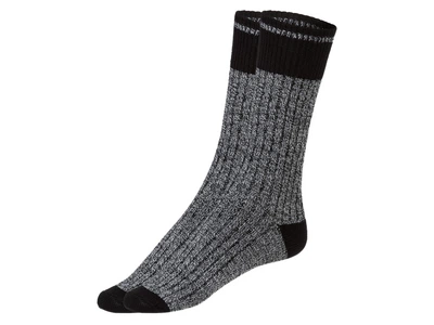 Носки трикотаж высокие набор 2 пары для женщины Esmara LYCRA® 436225 39-42 Серый