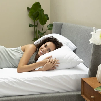 Подушка IDEIA NORDIC COMFORT+ 50х70 см чохол зі стібкою та блискавкою антиалергенне волокно, біла