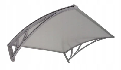 Козырек для двери из поликарбоната Metal-gum NowK100x150 150 х 100 см навес для балкона Серый