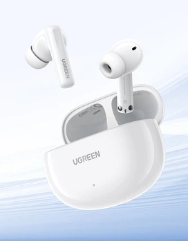 Беспроводные Bluetooth наушники HiTune T6s с Hi-Res Audio, LDAC, ANC и Bluetooth 5.4 White (WS205)