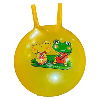 Мяч для фитнеса с рожками 45 см 350 грамм RB26507_Yellow