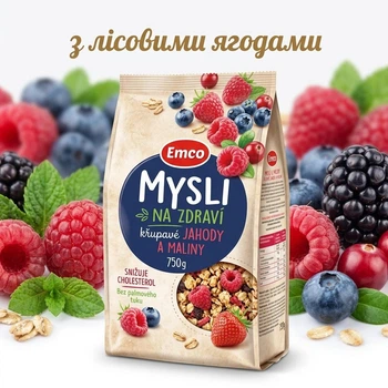 Мюсли Emco с ягодами 750 г