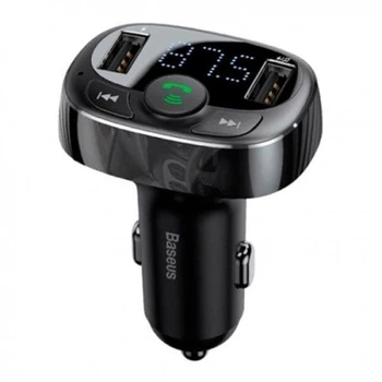 FM-трансмітер Baseus FM Launcher S-09A Standart Edition 2.4A 2USB Black (CCMT000001)
