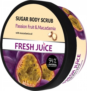 Сахарный скраб для тела Fresh Juice Passion Fruit & Macadamia 225 мл (4823015936425)