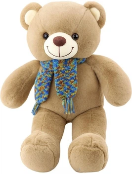 Maskotka LeanToys Miś z wełnanym szalikiem 55 cm 22477 (5905991048336)