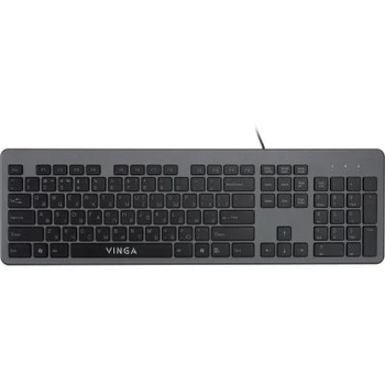 Клавіатура Vinga (KB735 black-grey)