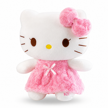 Игрушка Hello Kitty 25см плюшевая кошечка котик в розовом платье мягкая обнимашка антистресс подарок (Vl 426)