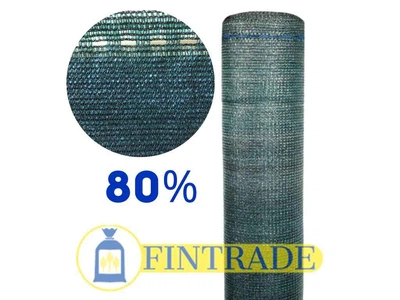 Сітка затінююча FINTRADE 80% т.зелена (150м2) 50м 3м