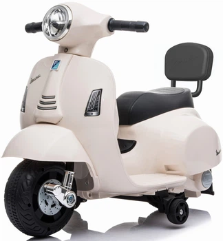 Детский электроскутер Vespa GTS лицензионный белый (10026)
