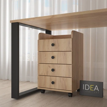 Комод на 4 ящика IDEA 40см Д-108 Дуб Крафт/Дуб Крафт