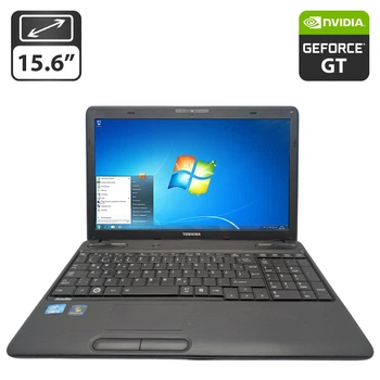 Ноутбук Toshiba Satellite C660 / 15.6" (1366x768) TN / Intel Core i5-2430M (2 (4) ядра по 2.4 - 3.0 GHz) / 8 GB DDR3 / 500 GB HDD / nVidia GeForce GT 520M, 1 GB GDDR3, 64-bit / WebCam / DVD-ROM б/в