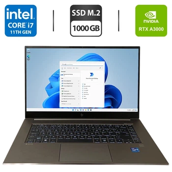 Мобільна робоча станція HP ZBook Studio 15 G8 / 15.6" (1920x1080) IPS / Intel Core i7-11800H (8 (16) ядер по 4.6 GHz) / 32 GB DDR4 / 1000 GB SSD M.2 / nVidia RTX A3000, 6 GB GDDR6, 192-bit / WebCam / Fingerprint б/в + Подарунок Дротова миша / USB