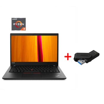 Ноутбук Lenovo ThinkPad T495 / 14" (1920x1080) IPS / AMD Ryzen 3 PRO 3300U (4 ядра по 2.1 - 3.5 GHz) / 8 GB DDR4 / 256 GB SSD NVMe / AMD Radeon RX Vega 6 Graphics / WebCam / Win 11 Pro б/в + Подарунок Флеш-накопичувач Kingston DataTraveler Exodia S 64GB