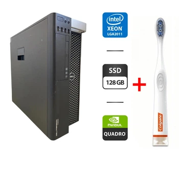 Рабочая станция Dell Precision T3600 Tower / Intel Xeon E5-1650 (6 (12) ядер по 3.2 - 3.8 GHz) / 16 GB DDR3 / 128 GB SSD / nVidia Quadro K620, 2 GB GDDR3, 128-bit / DVD-ROM б/у + Подарок Умная интерактивная зубная щетка Colgate Connect M1 / Bluetooth