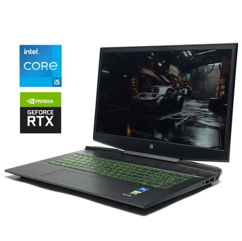 Ігровий ноутбук HP Pavilion Gaming 17-cd2055ng / 17.3" (1920x1080) IPS / Intel Core i5-11300H (4 (8) ядра по 2.6 - 4.4 GHz) / 16 GB DDR4 / 512 GB SSD / nVidia GeForce RTX 3050, 4 GB GDDR6, 128-bit / WebCam / Win 11 б/в